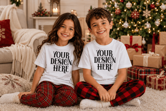 Christmas Gildan 5000B Kids Mockup