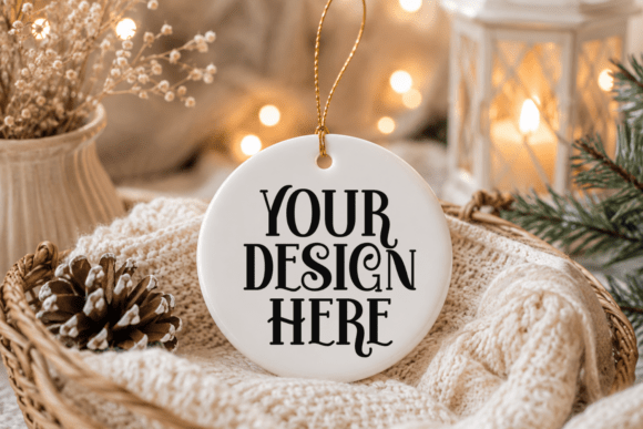 Christmas Ornament Mockup