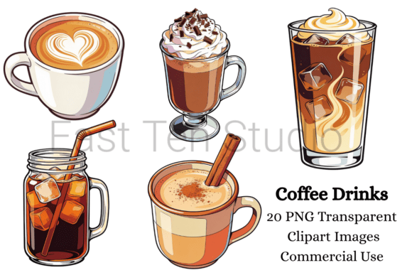 Coffee Drink Clipart Bundle
