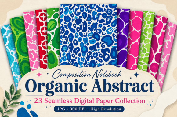 Composition Notebook Organic Abstract