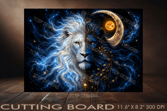 Cosmic Lion Cutting Board