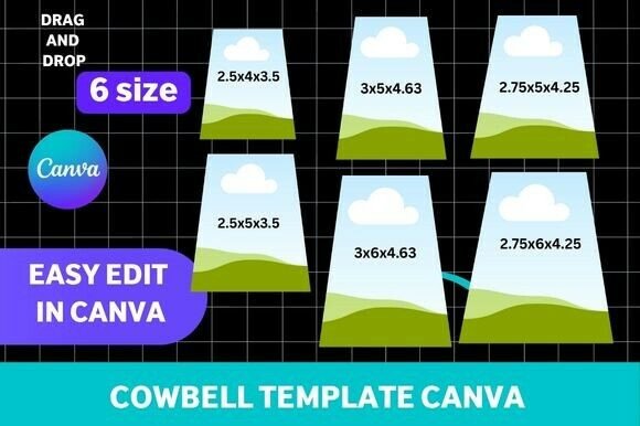Cowbell Template Canva