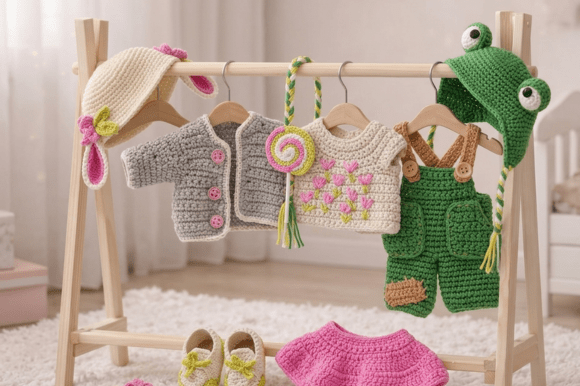 Crochet Doll Clothes Pattern 8-9 Inch