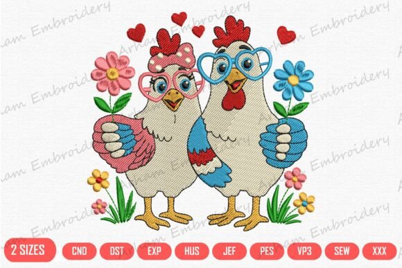 Cute Chicken Couple