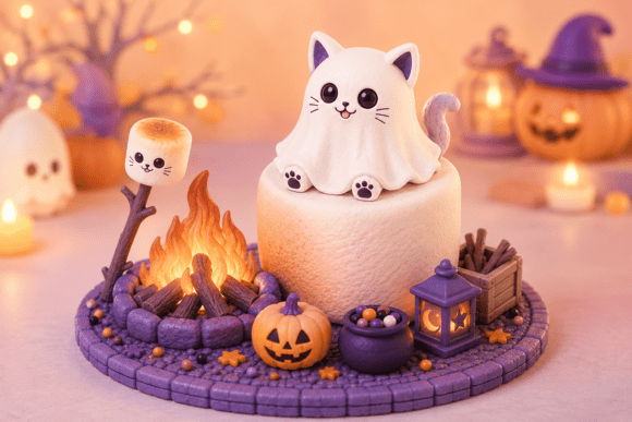 Ghost Pumpkin STL Model – Cute Halloween 3D Printable Figurine for FDM & Resin - Image 7