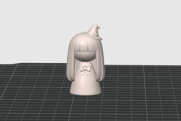 Cute Halloween Witch STL | Faceless Witch 3D Print Figurine - Image 3