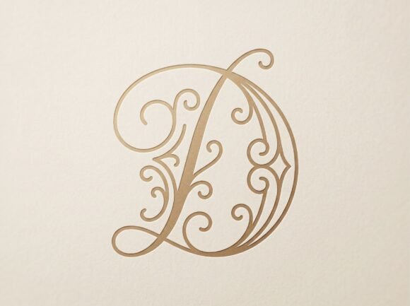 D Graceful Luxury Monogram Logo