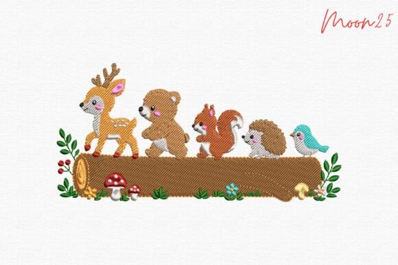Deer Bear Squirrel Hedgehog Bird Forest