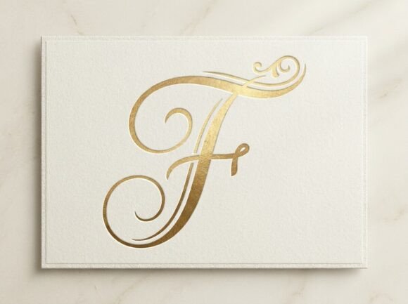 F Elegant Luxury Monogram Logo