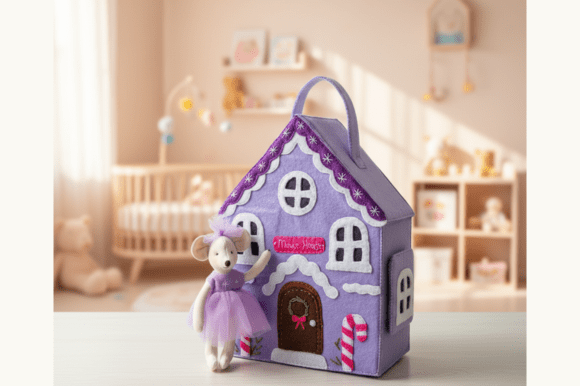 Felt Dollhouse Sewing Pattern PDF