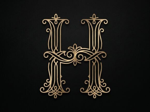 H Refined Classic Monogram Logo