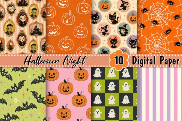 Halloween Night Digital Paper