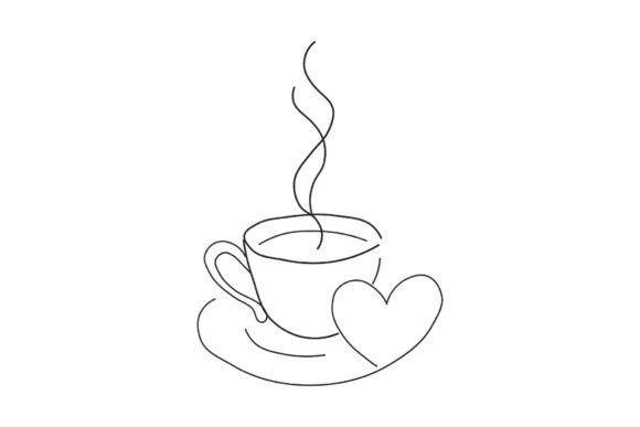 Heart-Shaped Coffee Cup