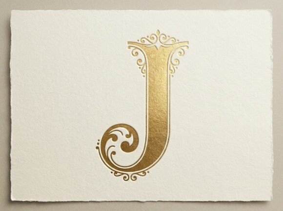 J Elegant Luxury Monogram Logo