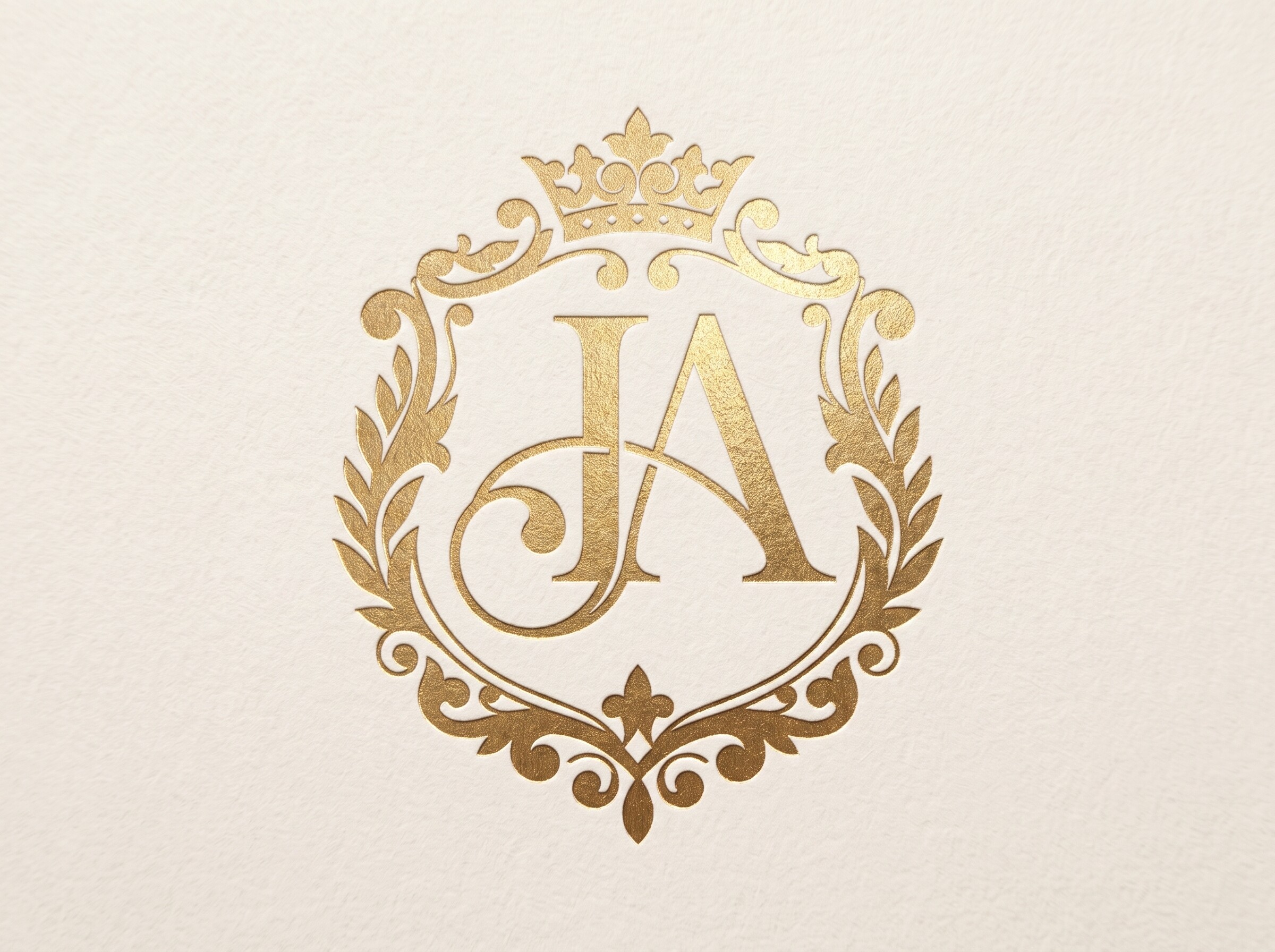 JA Elegant Intertwined Monogram Logo