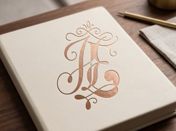 JE Elegant Interwoven Monogram Logo