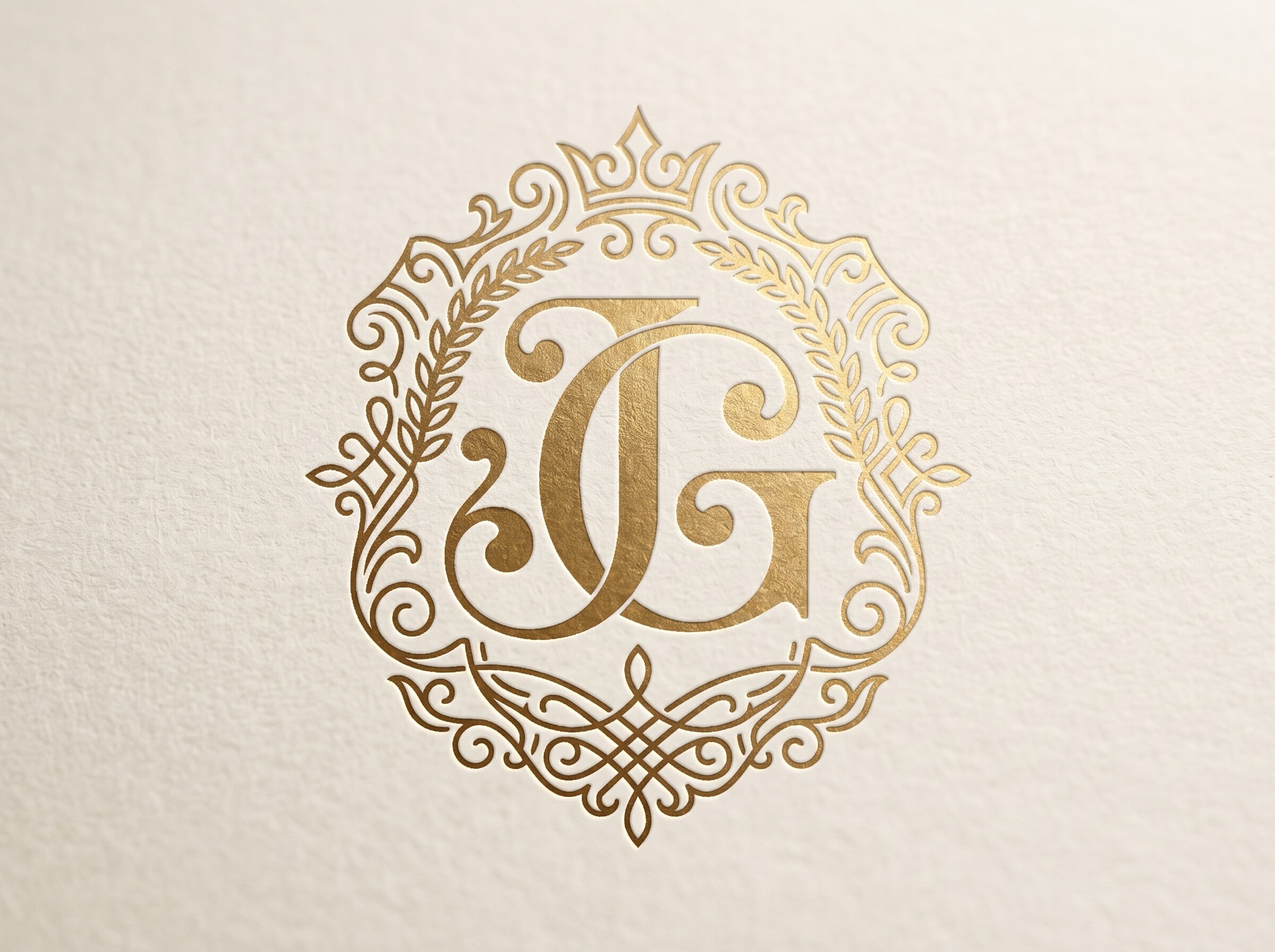 JG Elegant Intertwined Monogram Logo