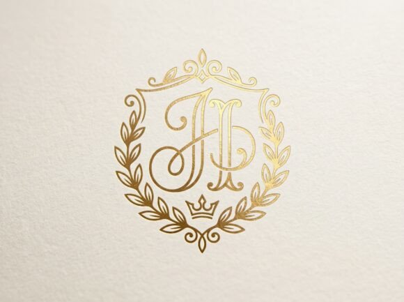 JI Elegant Intertwined Monogram Logo