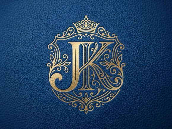 JK Elegant Interlocked Monogram Logo