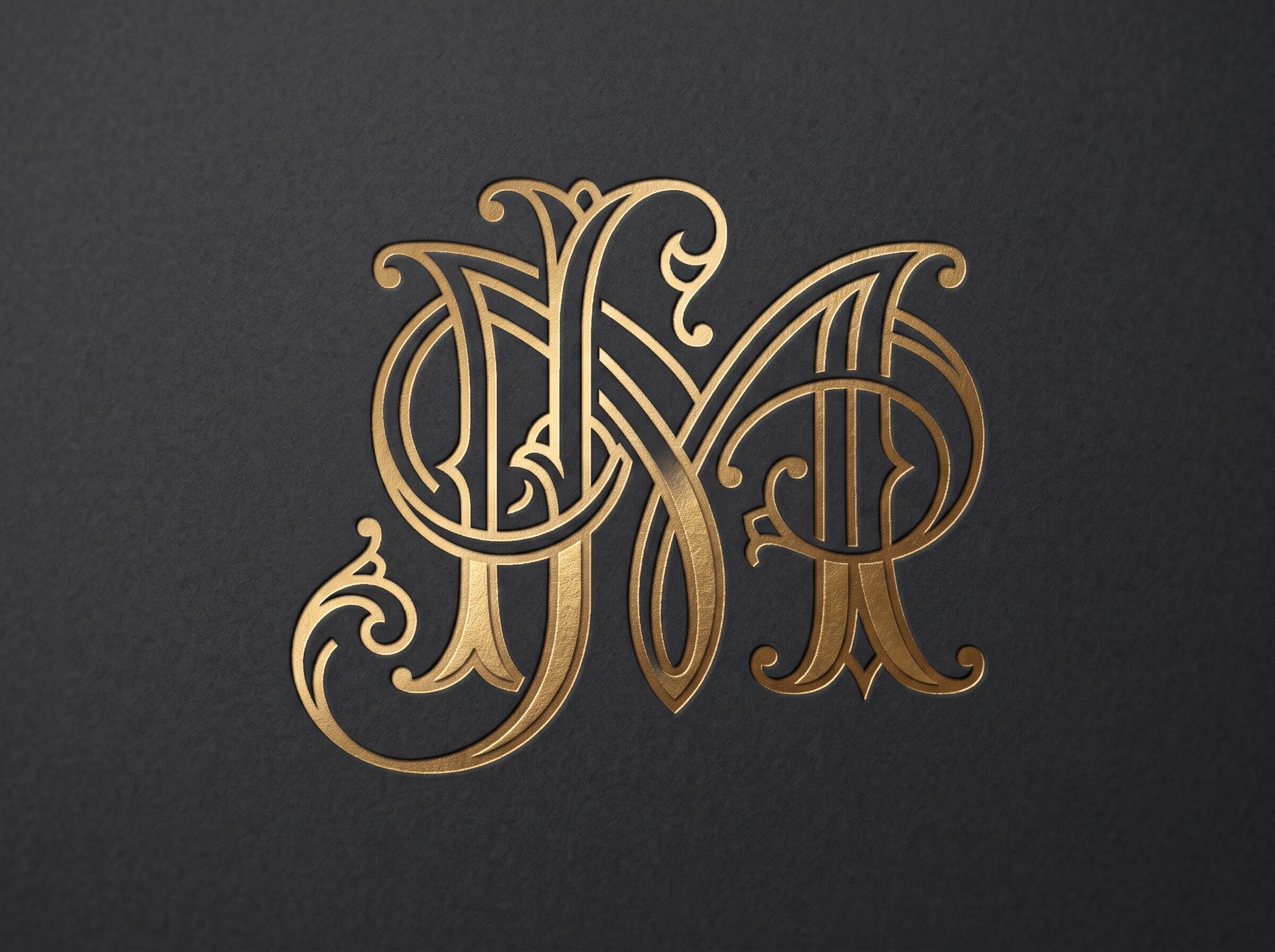 JM Elegant Interwoven Monogram Logo