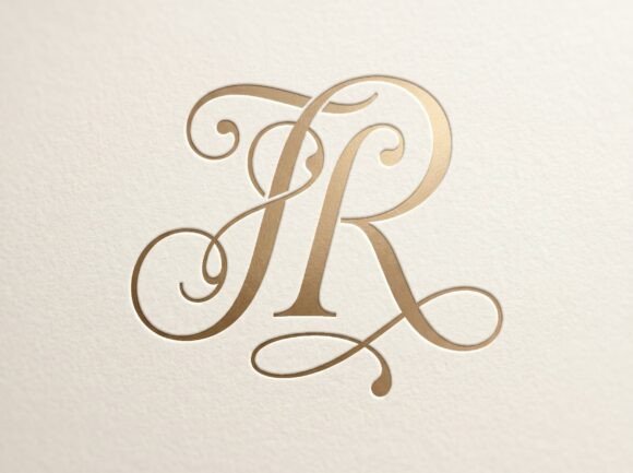 JR Elegant Interwoven Monogram Logo