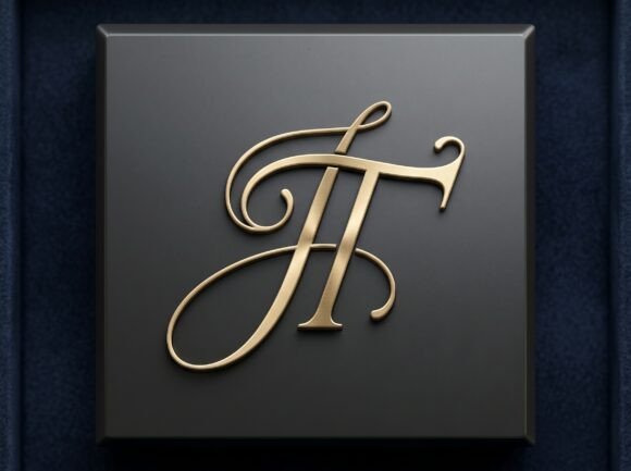 JT Refined Flourished Monogram Logo