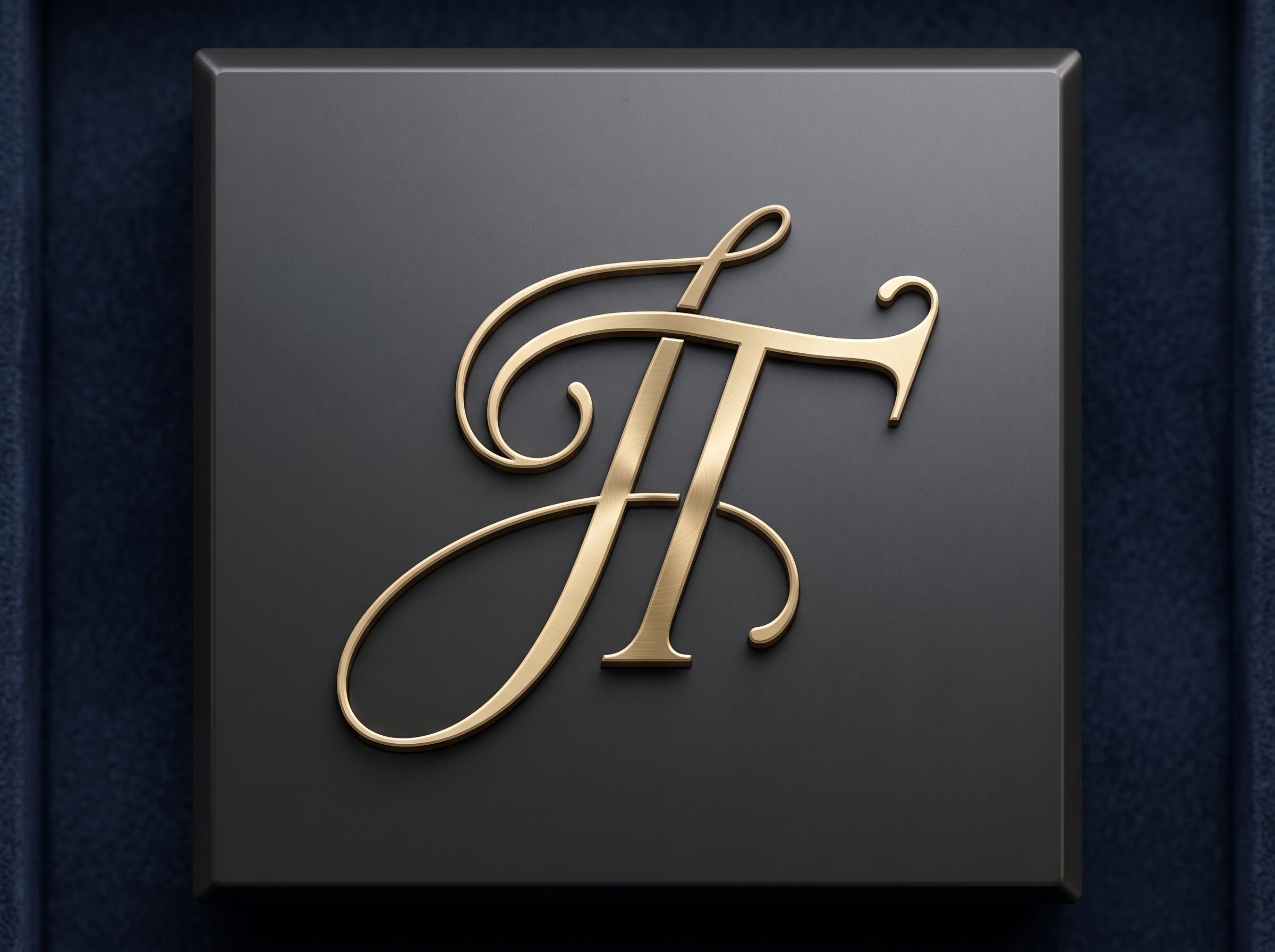 JT Refined Flourished Monogram Logo
