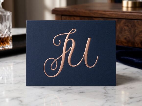 JU Refined Flourished Monogram Logo