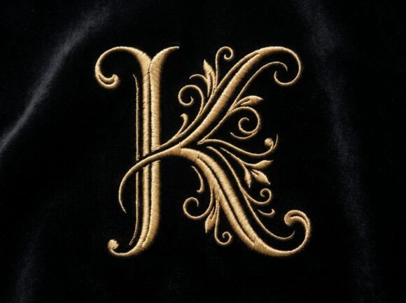 K Flourish Luxury Monogram Logo