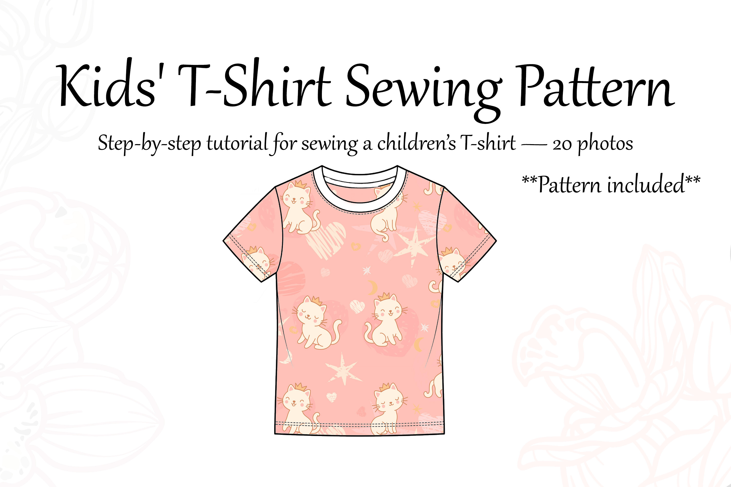 PDF Sewing Pattern T-shirt 110