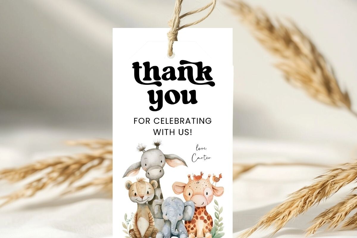 Printable Birthday Party Gift Tag 182