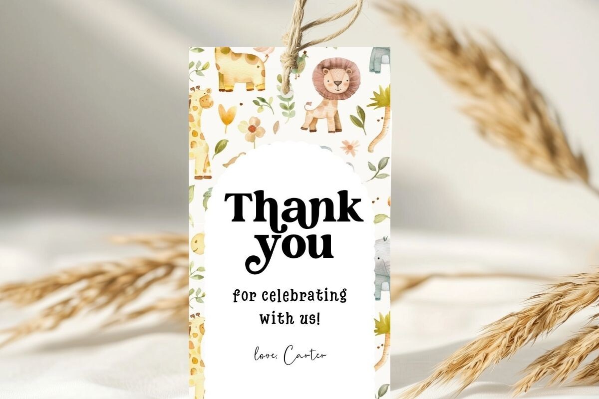 Printable Birthday Party Gift Tag 228