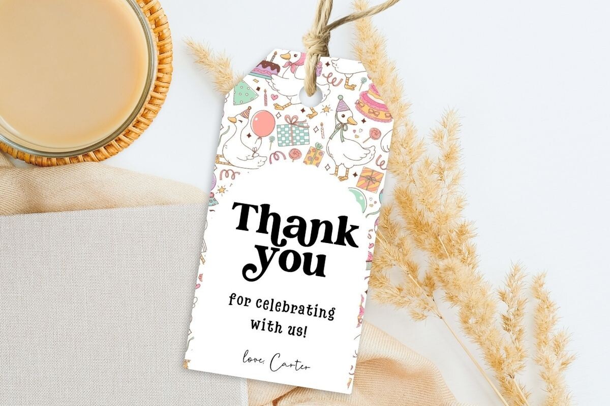 Printable Birthday Party Gift Tag 236