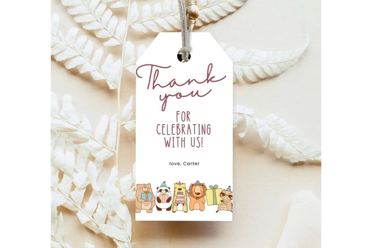 Printable Birthday Party Gift Tag 244