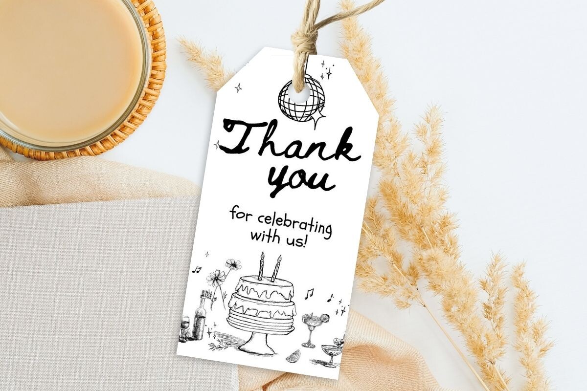 Printable Birthday Party Gift Tag 300