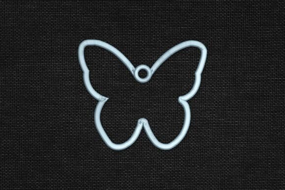 Simple Butterfly Outline Applique