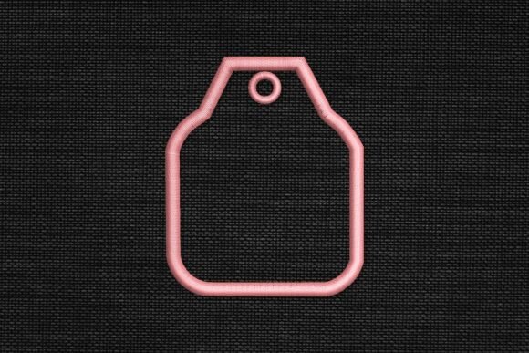Simple Gift Tag Shape Applique Machine
