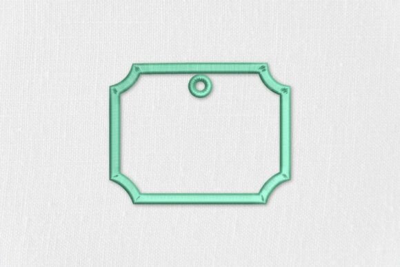 Simple Rounded Rectangle Blank Applique