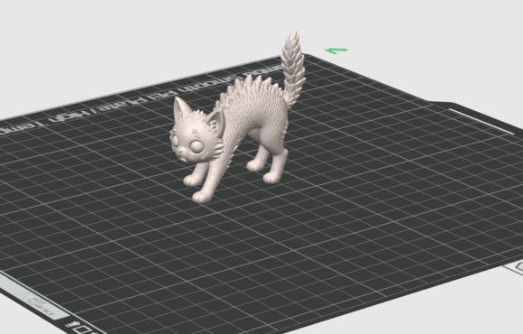 Spooky Black Cat STL | Halloween Kitten 3D Print Model - Image 2