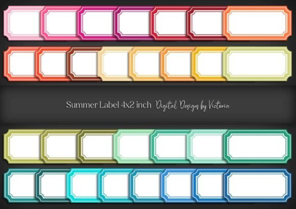 Summer Cut out Corner Label