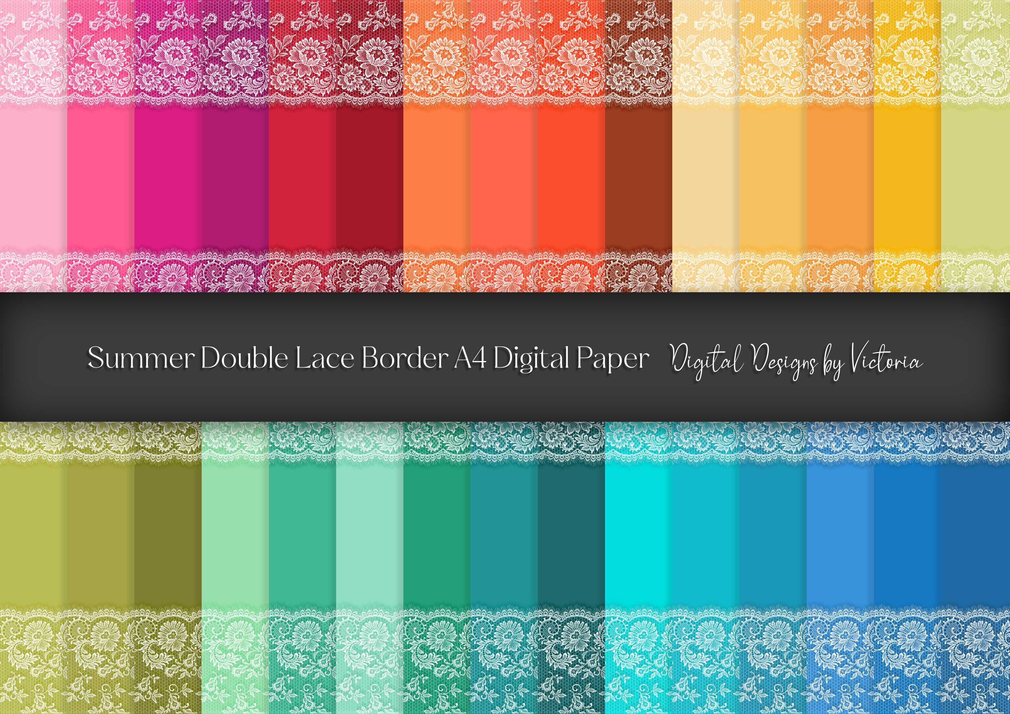 Summer Double Lace Border A4