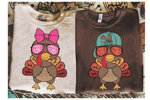 Thanksgiving Turkey Kid PNG Graphic T-shirt Designs By Mintyverse