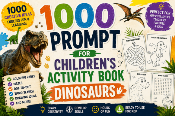 1000 Prompt for Children's Activity Book