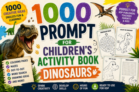 1000 Prompt for Children's Activity Book