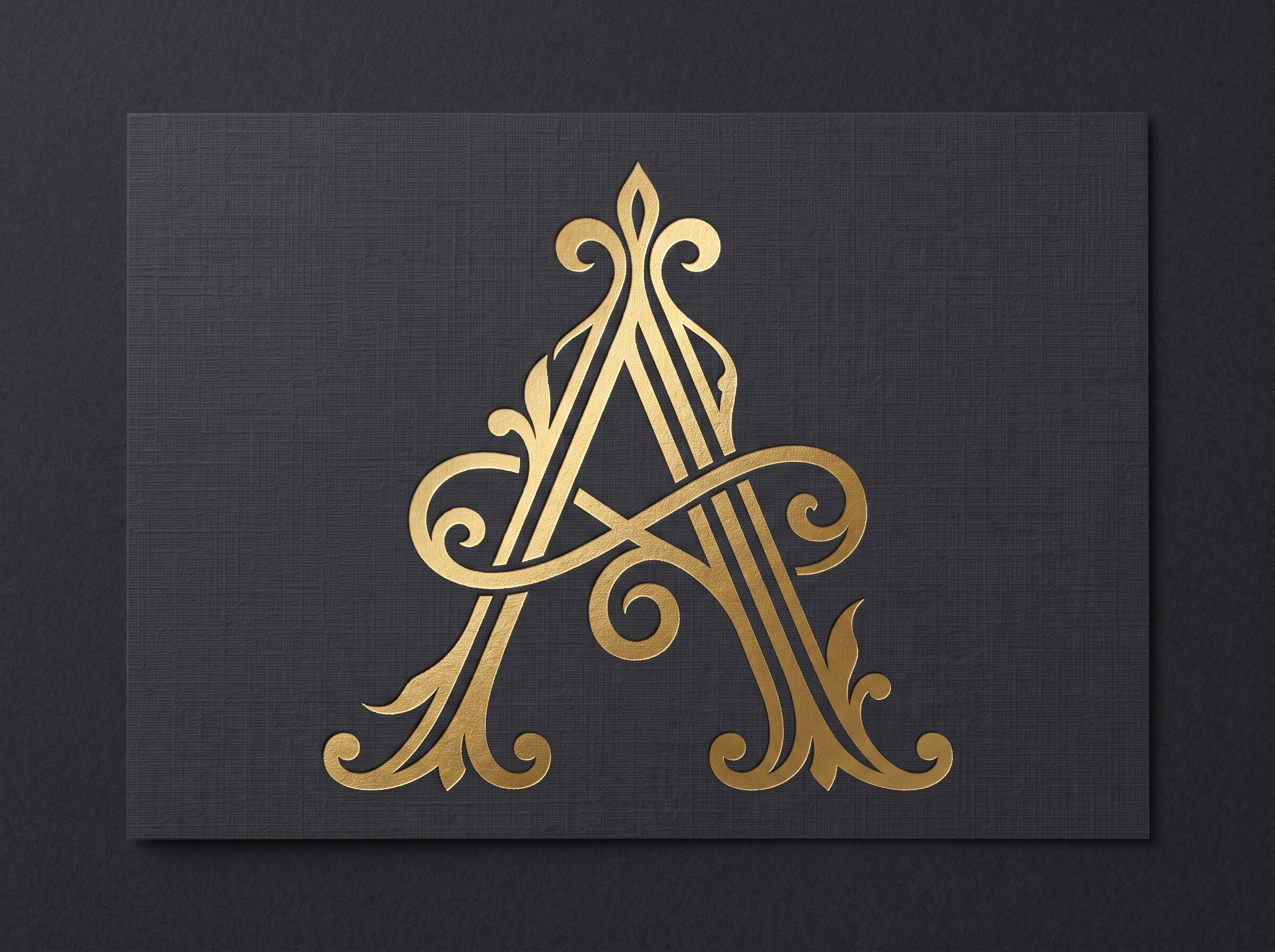 A Romantic Wedding Monogram Logo
