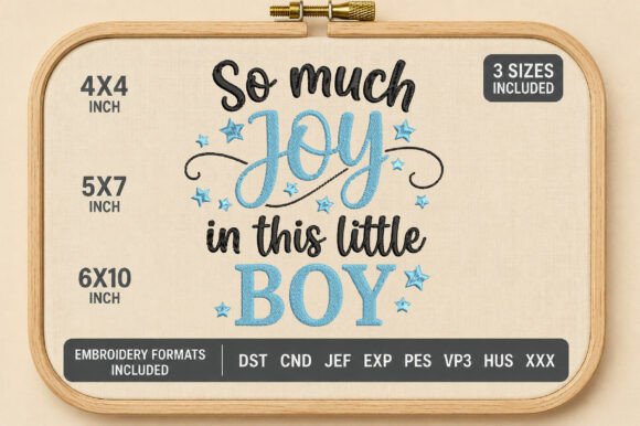 Be Yourself Joy Boy Embroidery