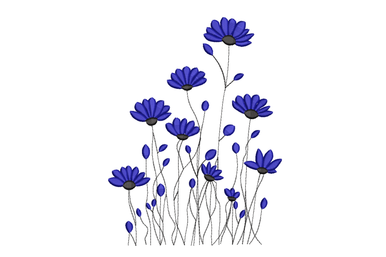 Blue Wildflower Bouquet
