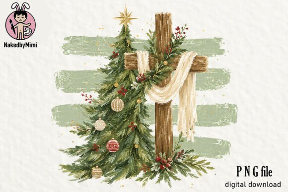 Christian Christmas Tree Sublimation