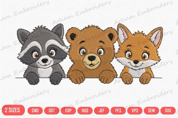 Cute Forest Animal Trio