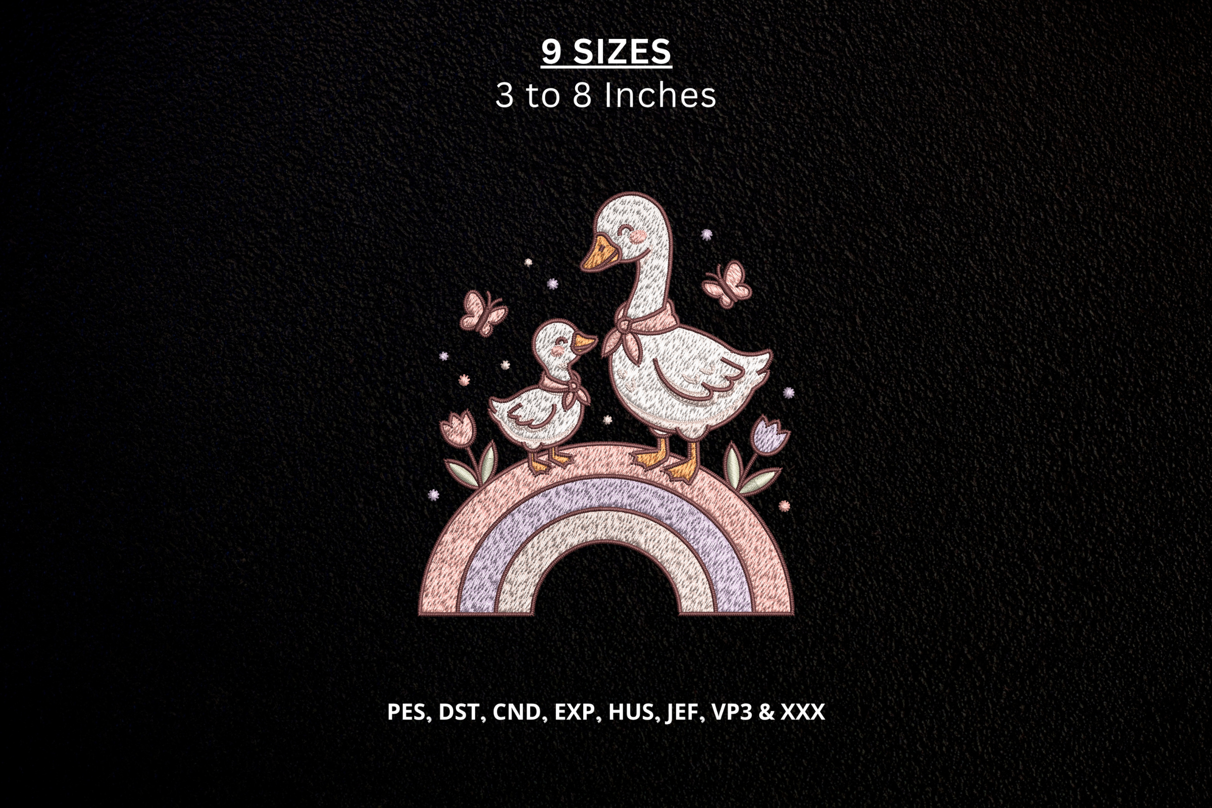 Cute Goose & Gosling Rainbow Machine